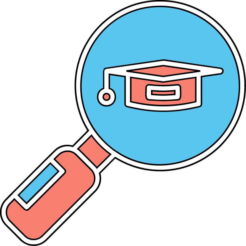 Search University Course Vector Icon