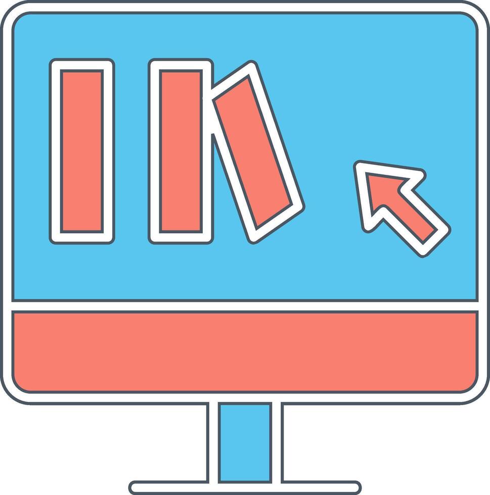 Online Book purchase Vector Icon