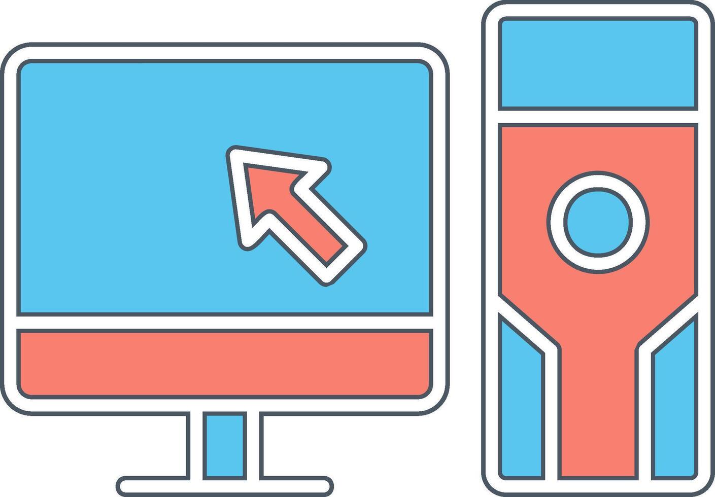 Computer Vector Icon