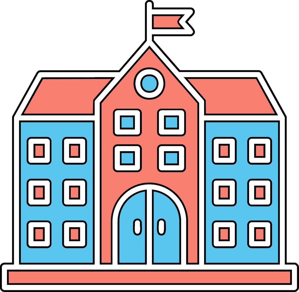 University Building Vector Icon