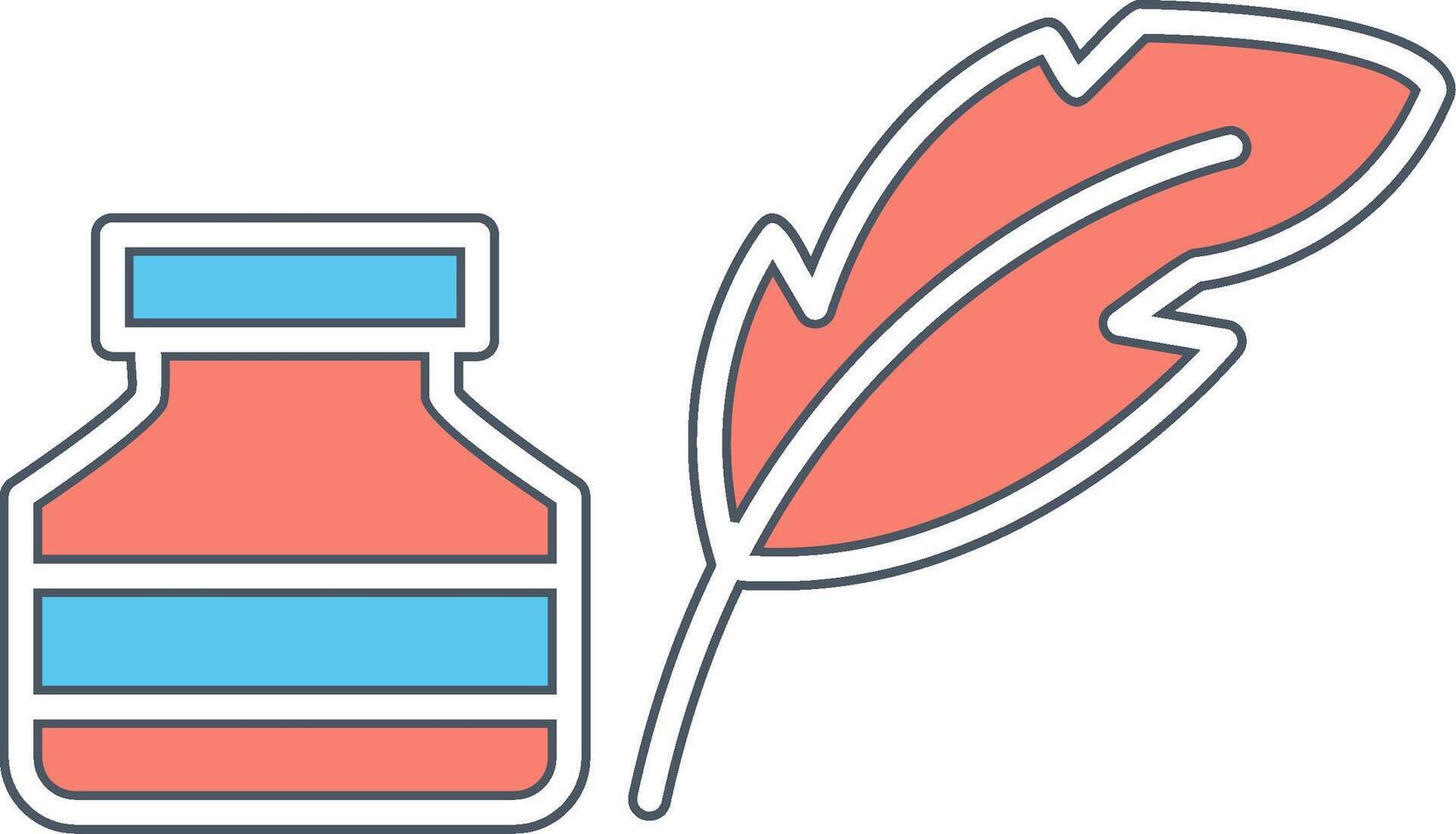 Quill And Ink Vector Icon
