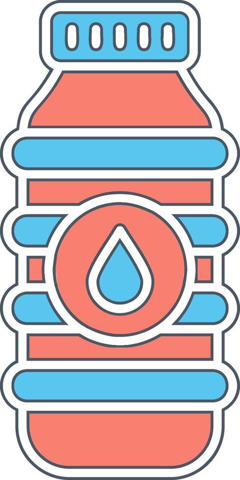 icono de vector de botella de agua