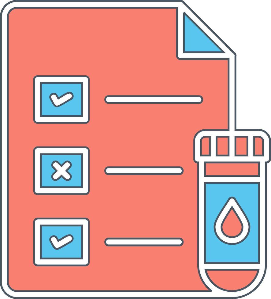 Medical Test Report Vector Icon