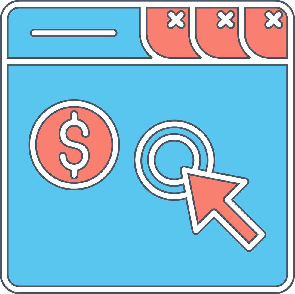 Pay Per Click Vector Icon