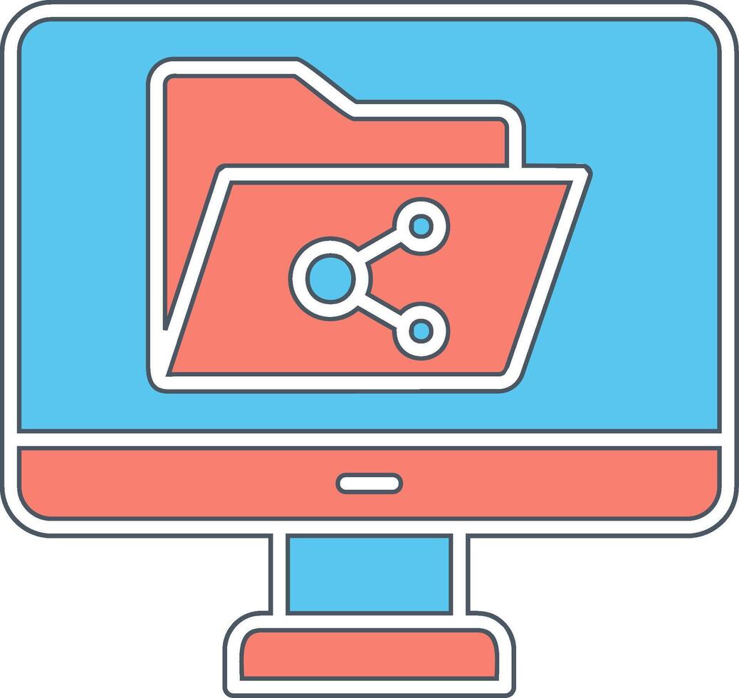 File Sharing Vector Icon