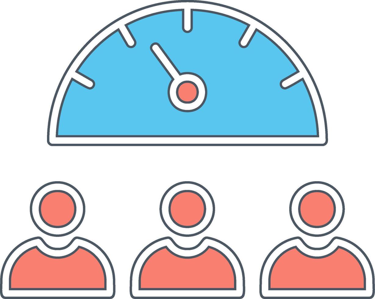 Team Work Speed Vector Icon