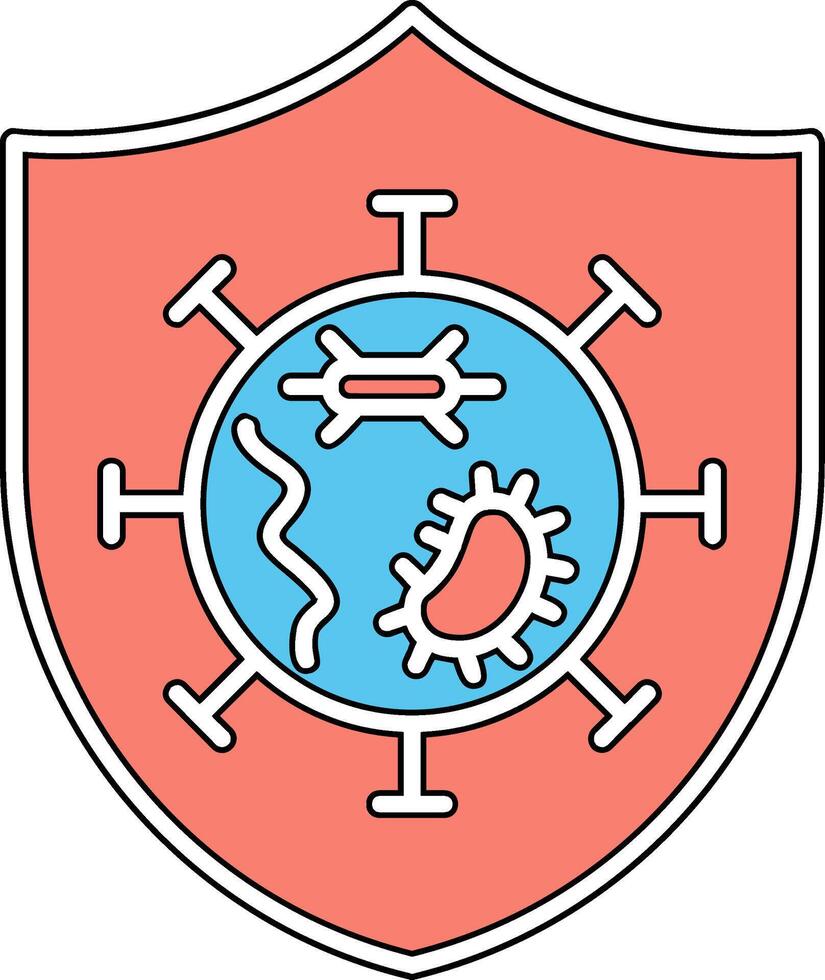 Germs Protected Vector Icon