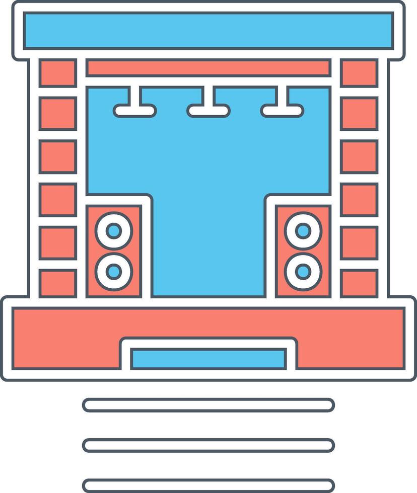 Stage Vector Icon