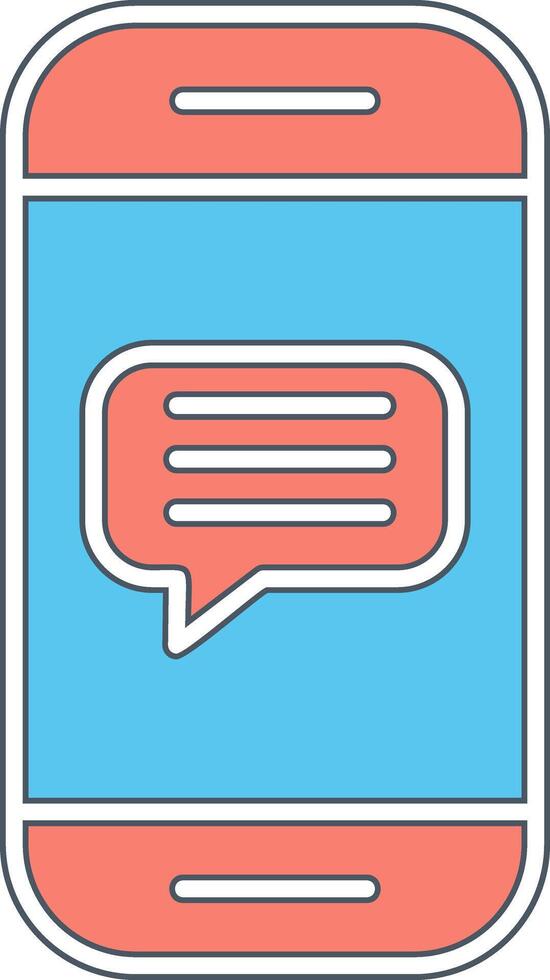 Phone Message Vector Icon