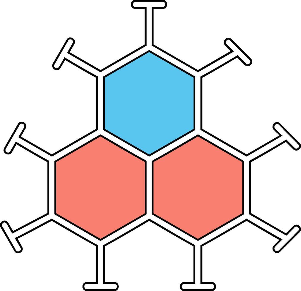 icono de vector de molécula