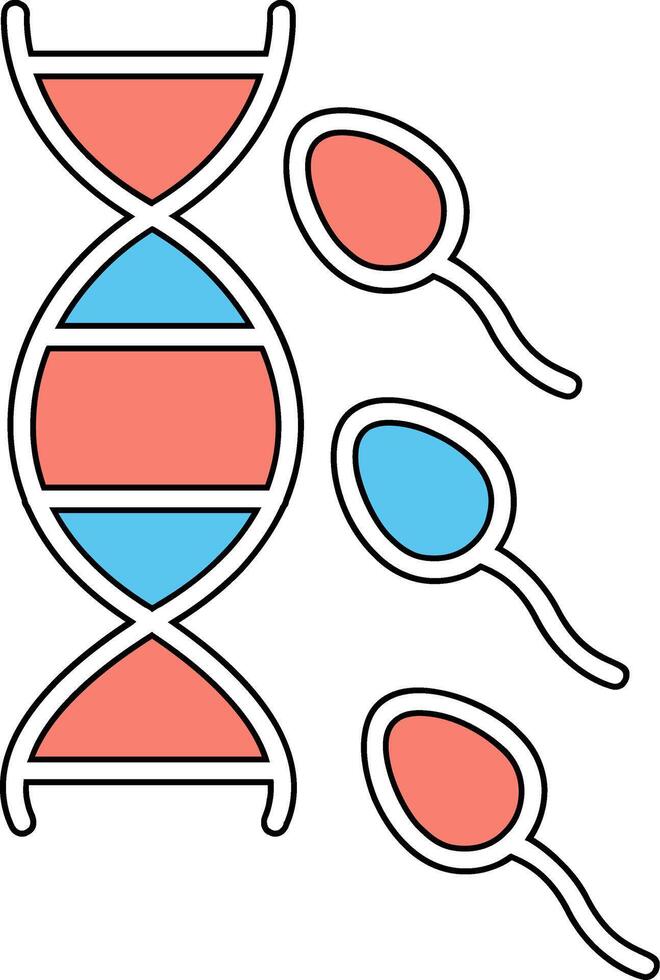 esperma vector icono