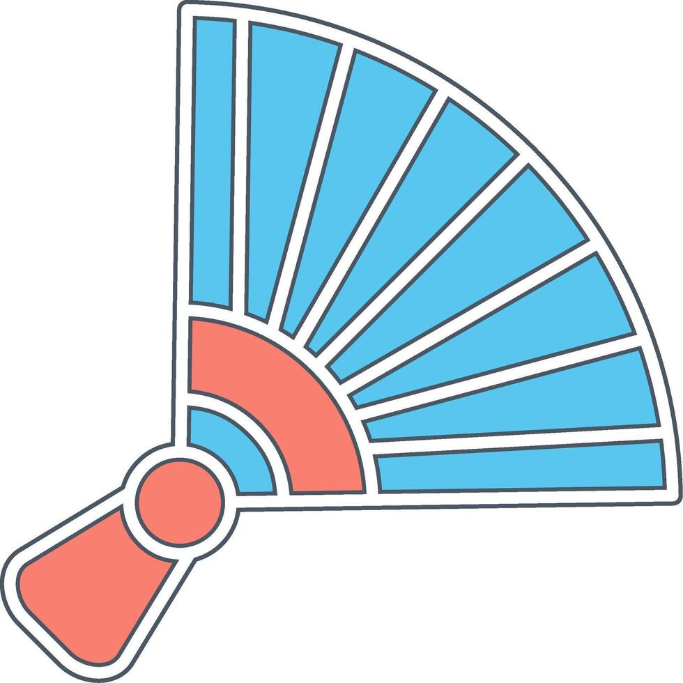 Chinese hand fan Vector Icon