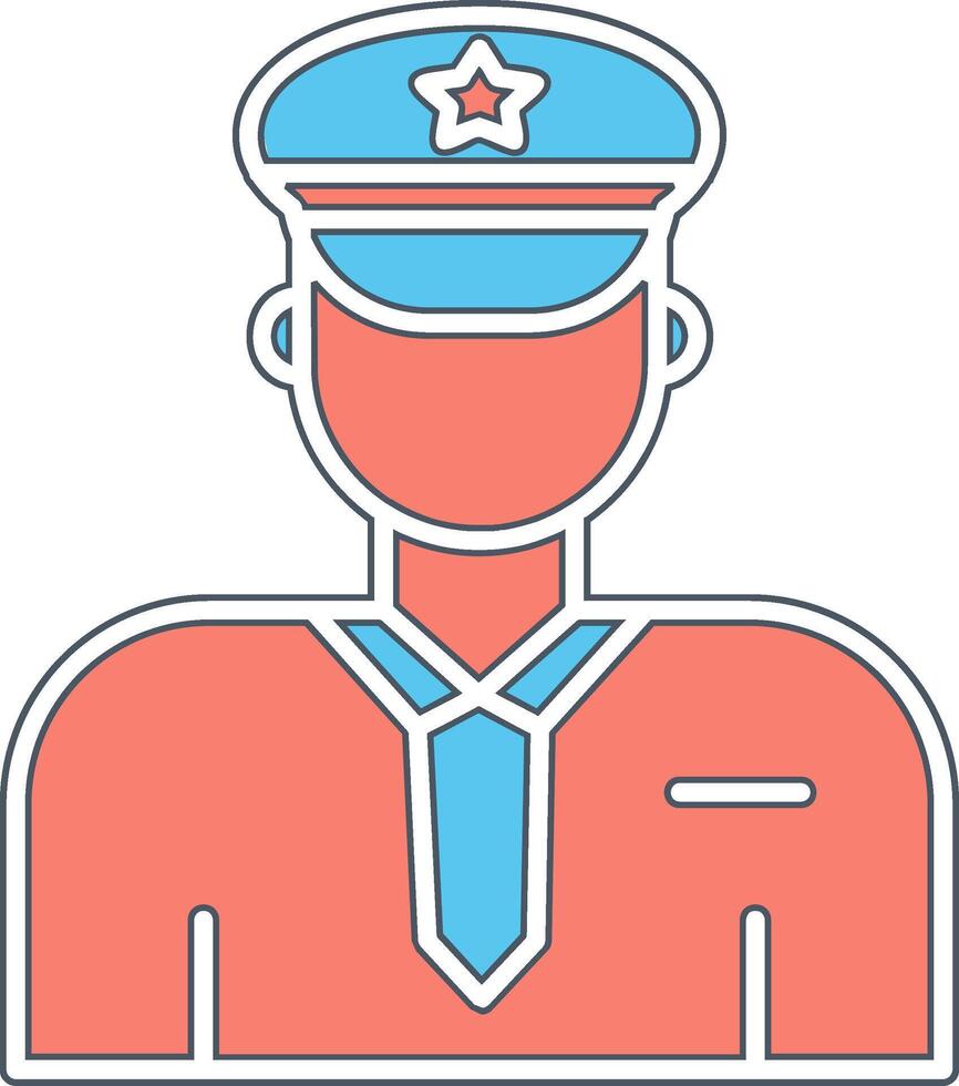 Police Man Vector Icon