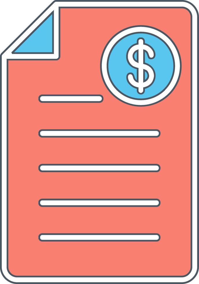 Shopping Invoice Vector Icon