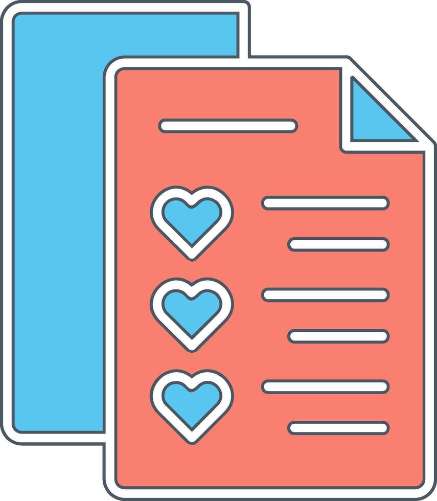 Wishlist Vector Icon