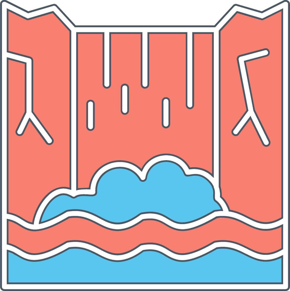 Waterfall Vector Icon