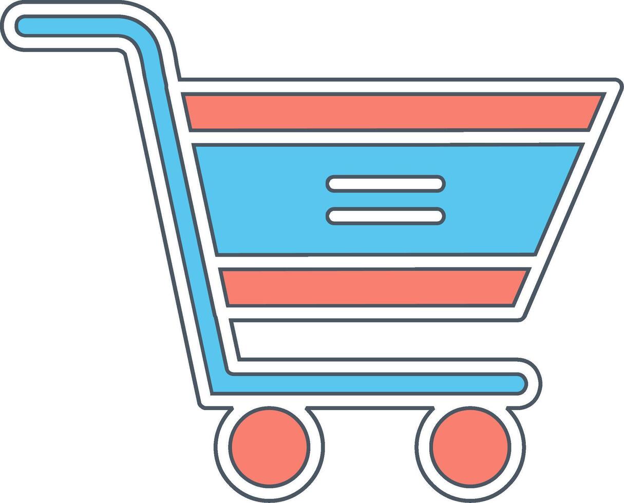 icono de vector de carrito de compras