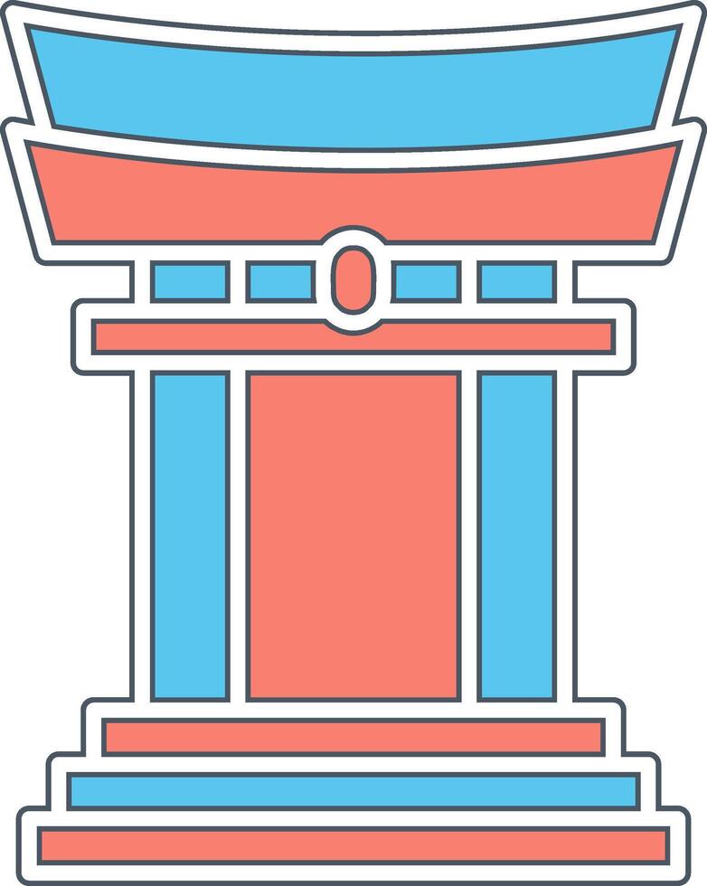Torii Gate Vector Icon