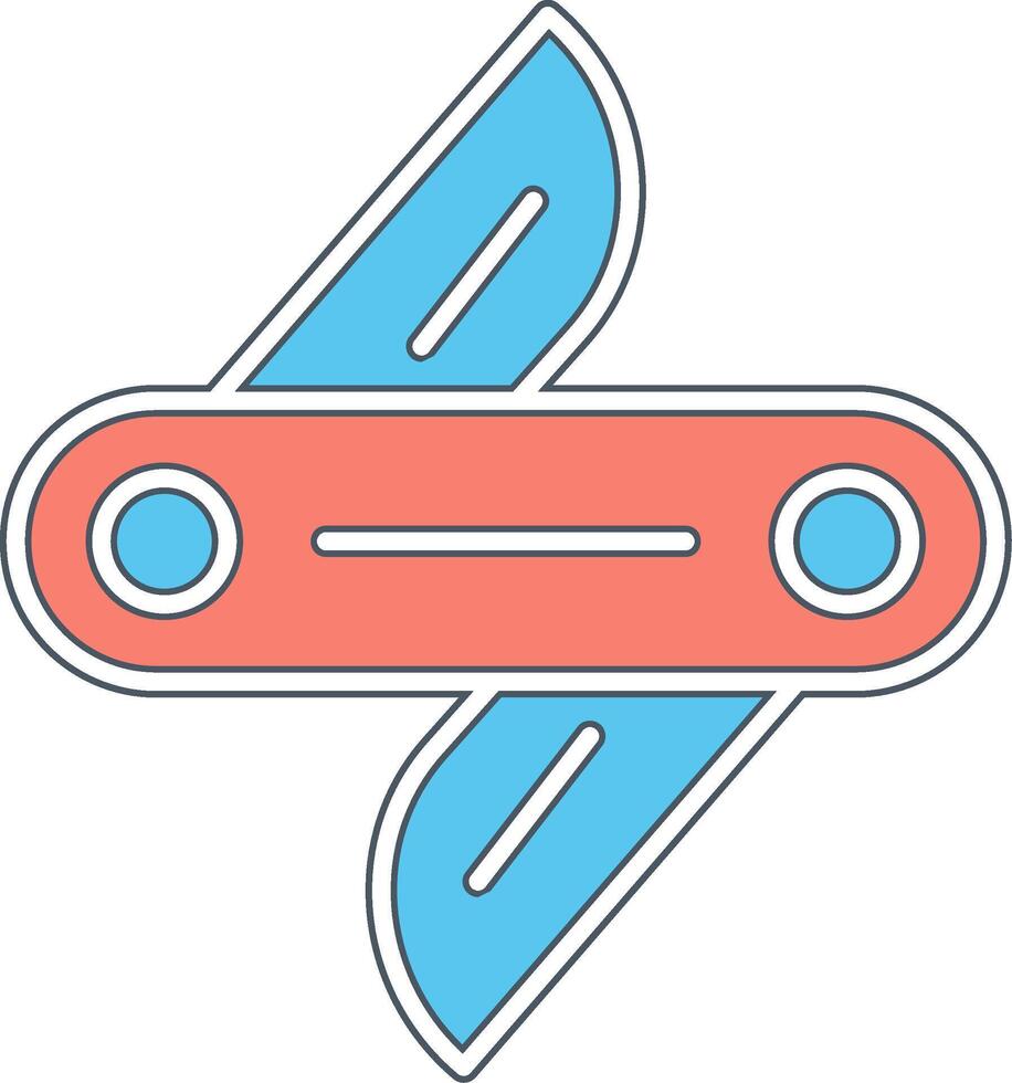 Swiss Knife Vector Icon