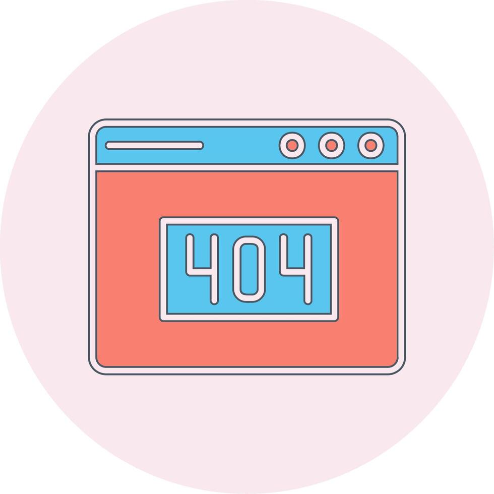 404 Error Vector Icon