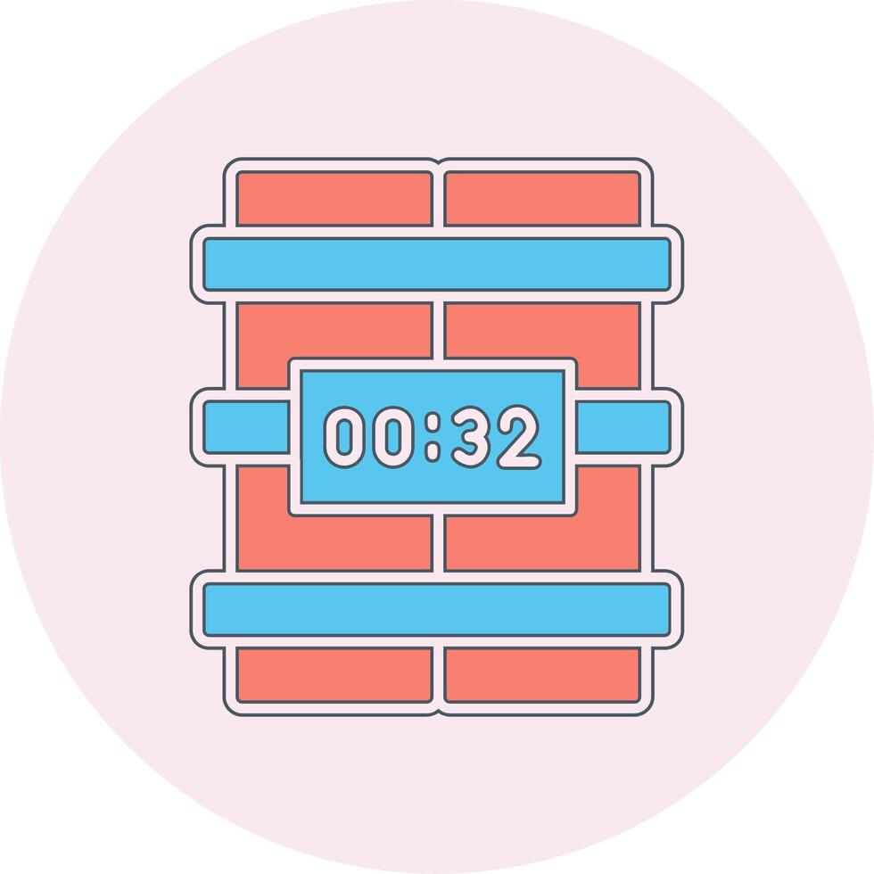 C4 Time Bomb Vector Icon