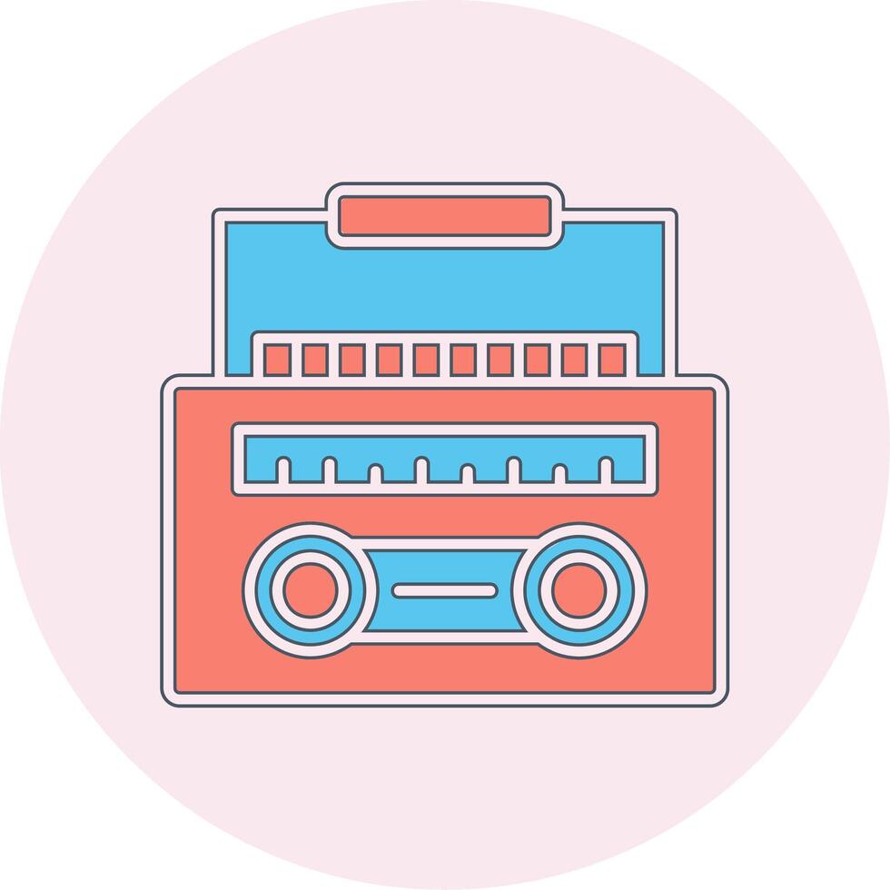 Radio Cassette Vector Icon