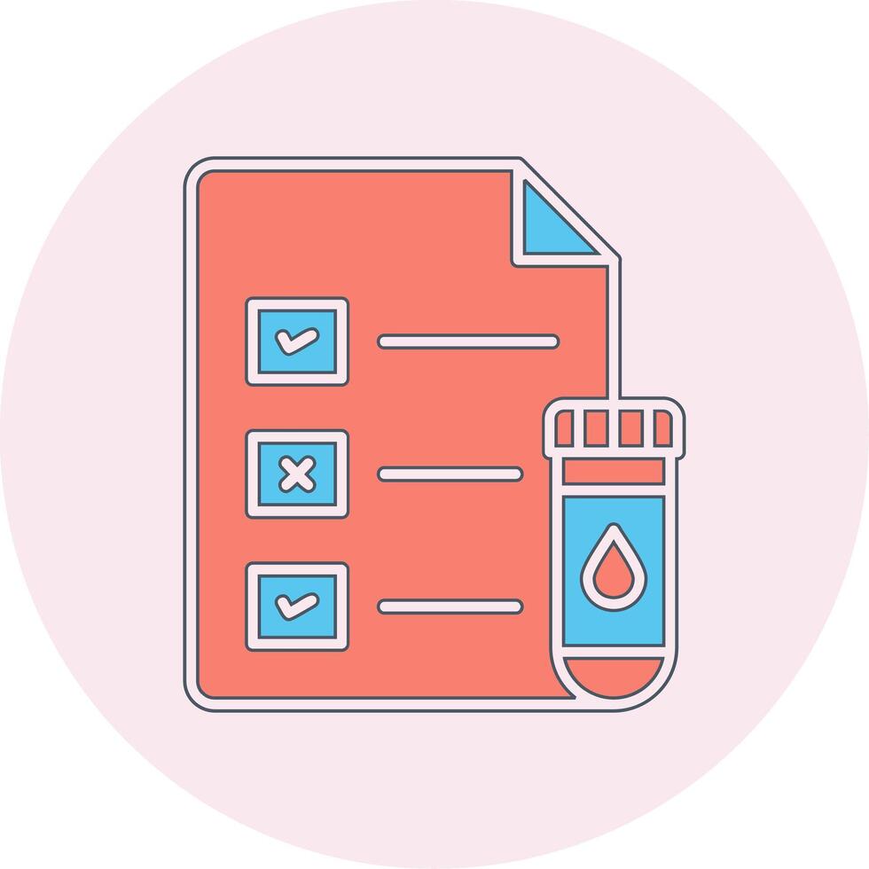 Medical Test Report Vector Icon