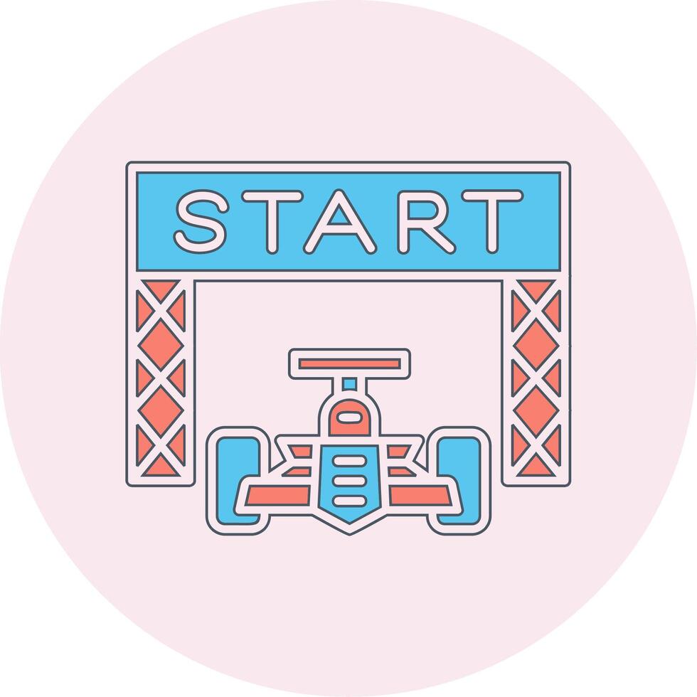 Starting Race  Vector Icon