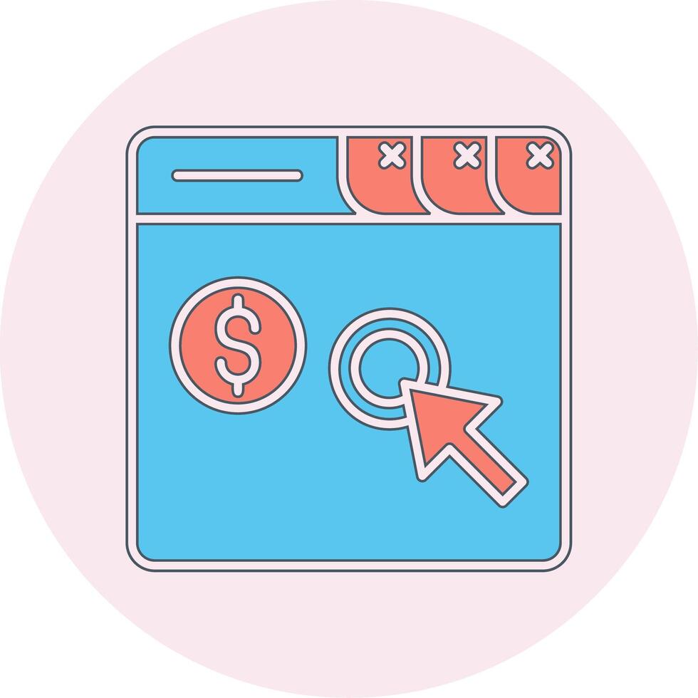 Pay Per Click Vector Icon