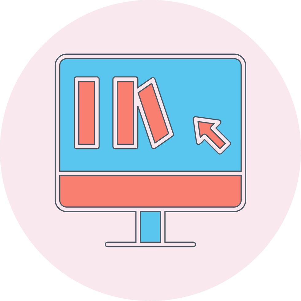 Online Book purchase Vector Icon