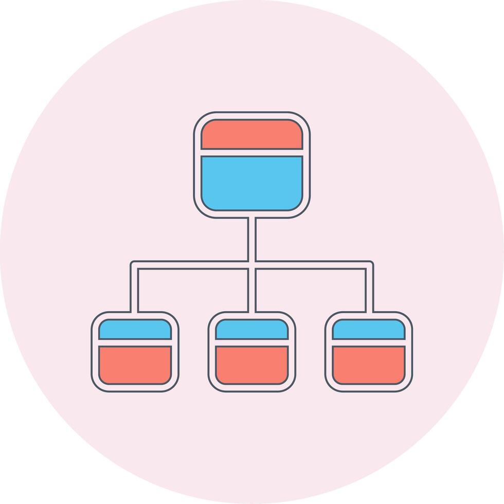 icono de vector de diagrama de flujo