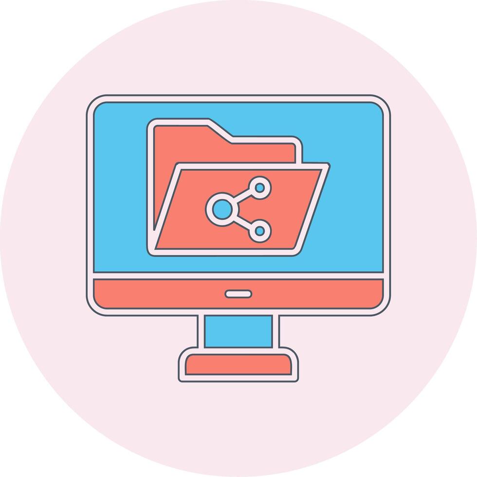 File Sharing Vector Icon