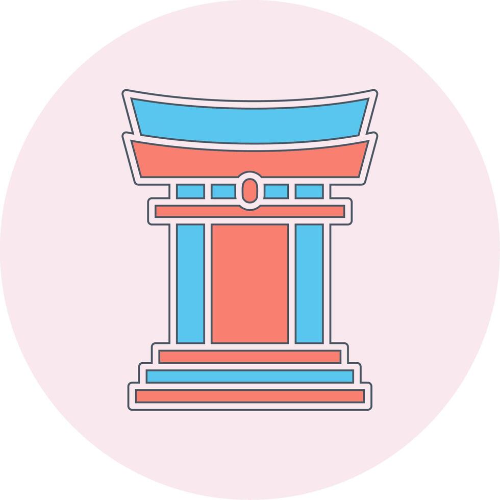 Torii Gate Vector Icon