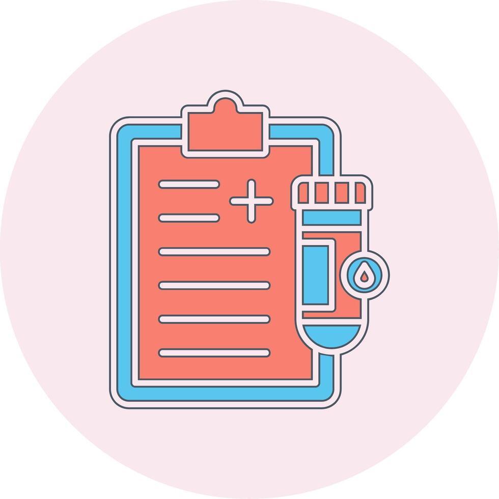 Urine Report Vector Icon