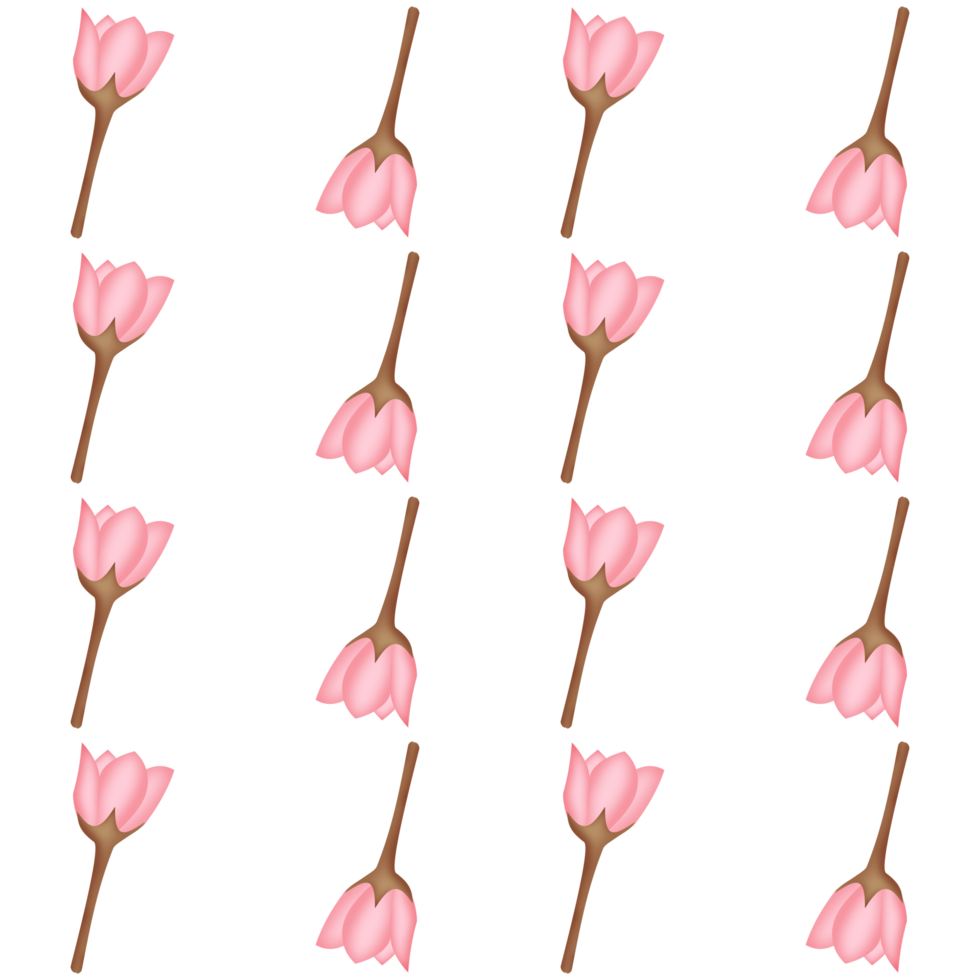 en sömlös mönster av plumeria frangipani blomning png transparent bakgrund i en ritad för hand lutning Färg vår blommig begrepp, illustration