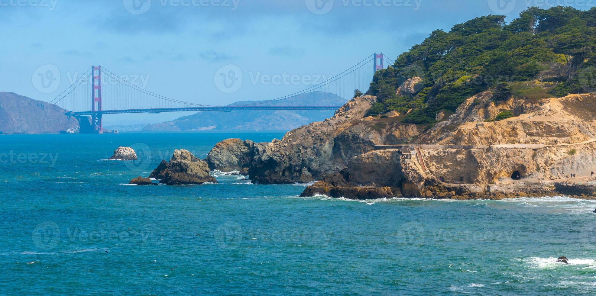 Where the sea meets the land in San Francisco. photo