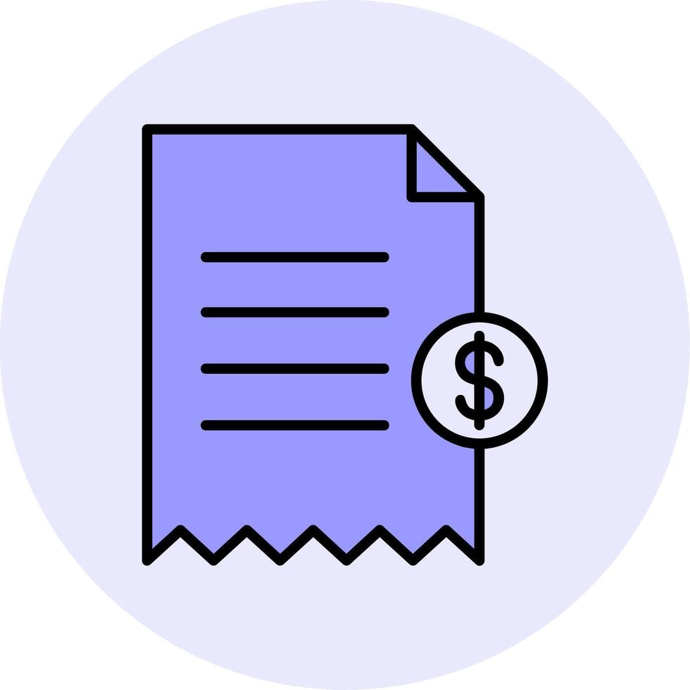 Shopping Receipt Vector Icon