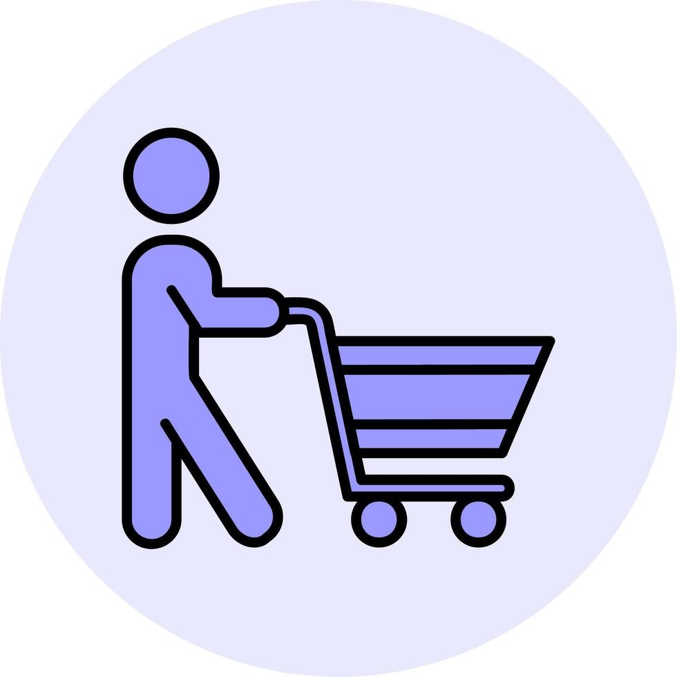 icono de vector de compras