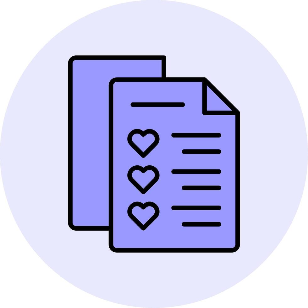 Wishlist Vector Icon