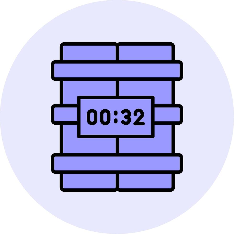 C4 Time Bomb Vector Icon