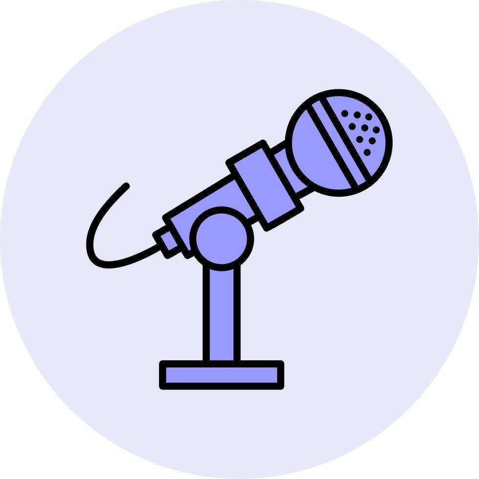 Microphone Stand Vector Icon