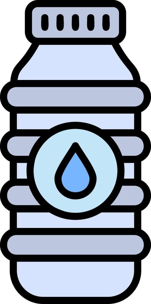 icono de vector de botella de agua