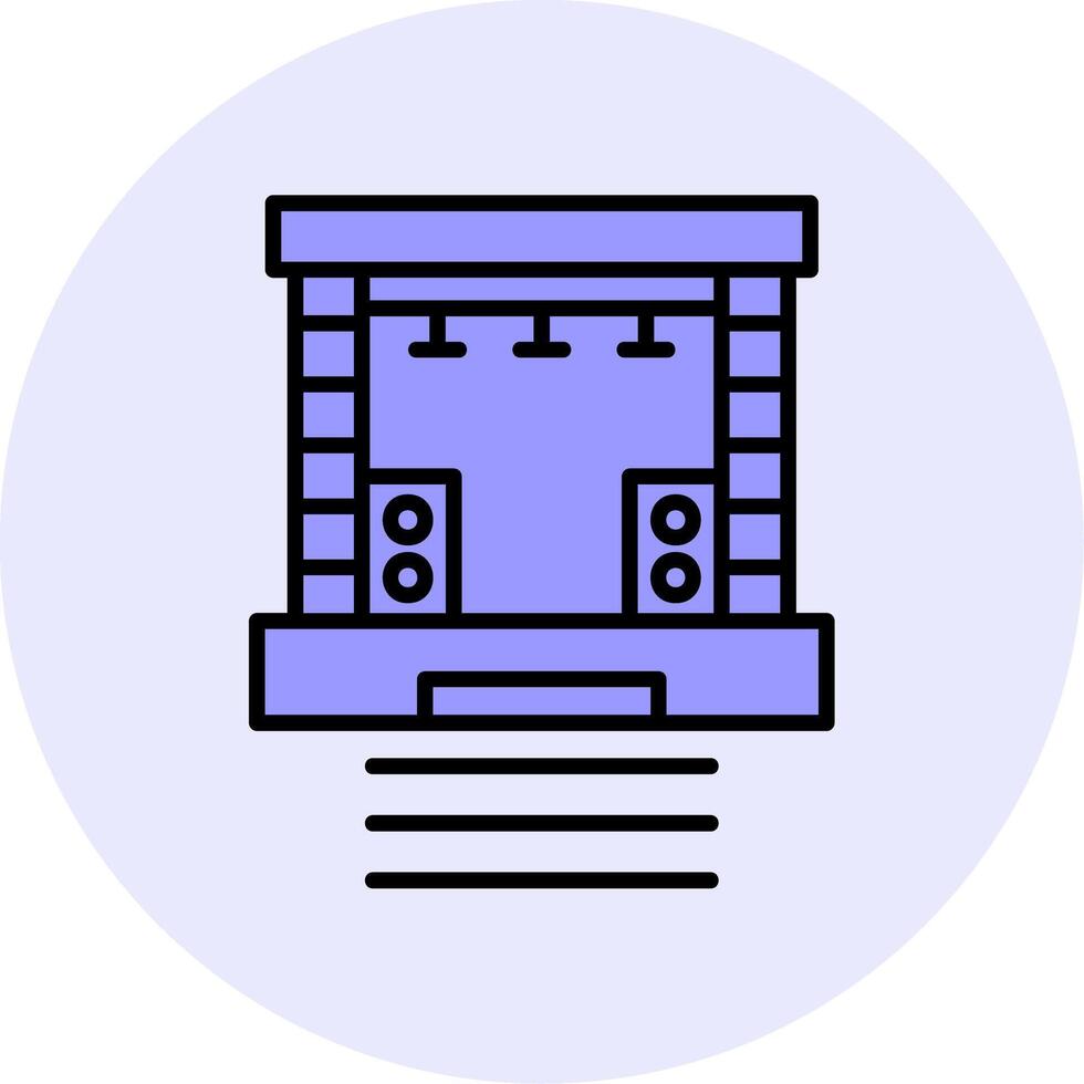 Stage Vector Icon