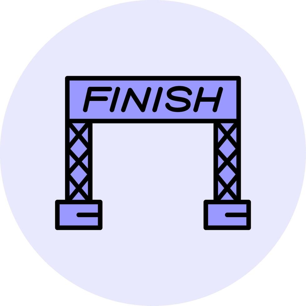 Finish Line Vector Icon