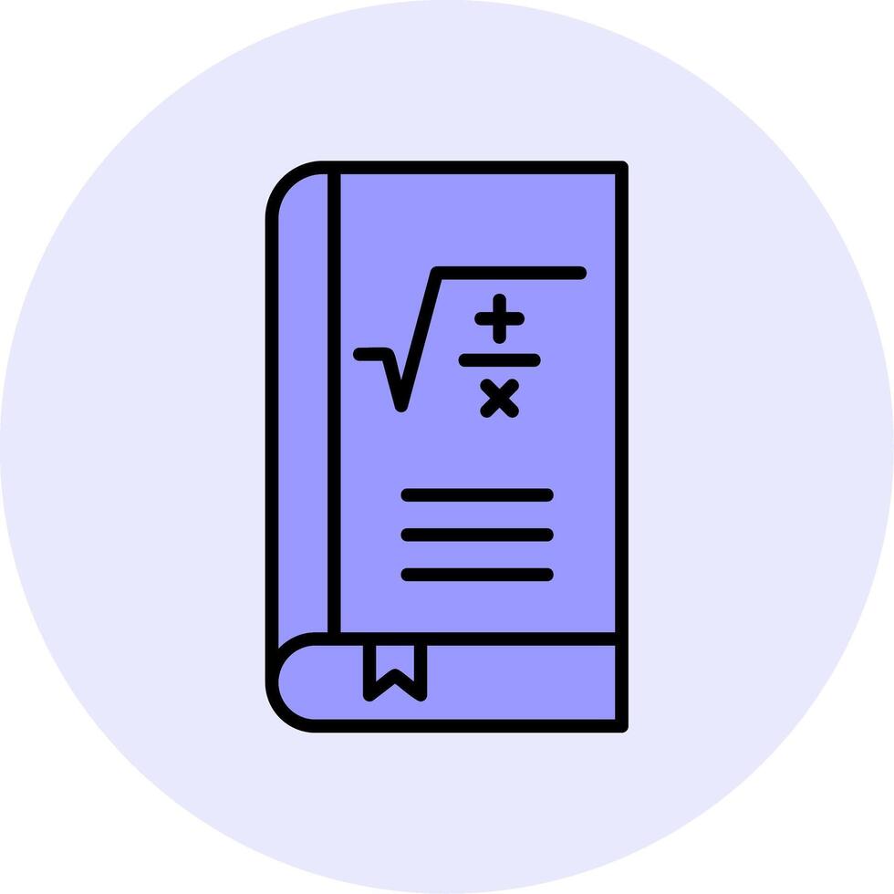 Maths Book Vector Icon