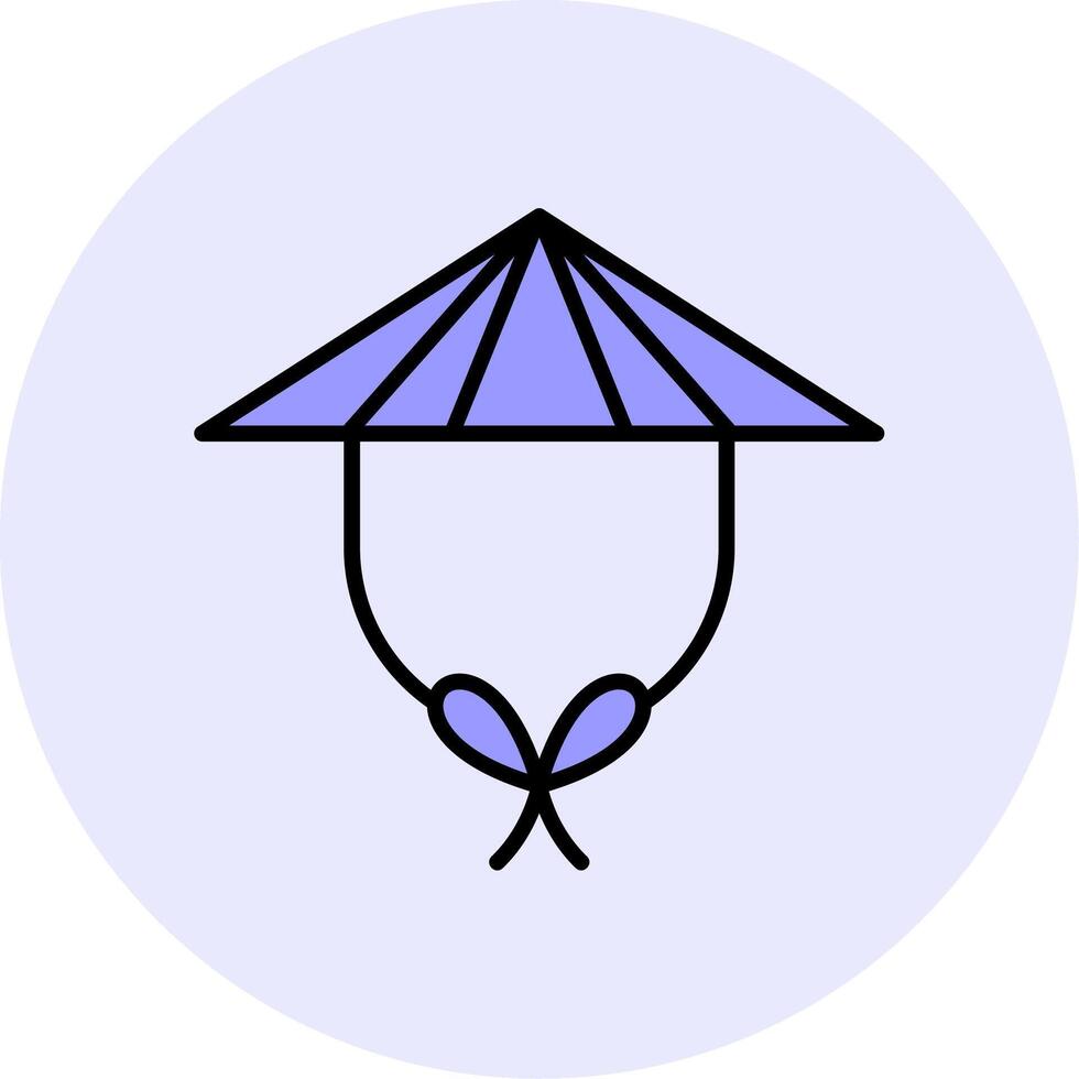 Chinese Hat Vector Icon