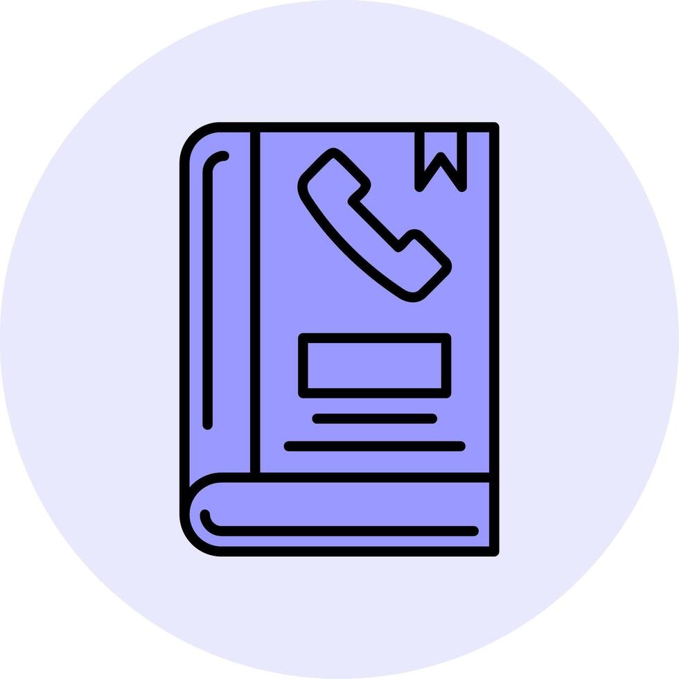 Phone Book Vector Icon