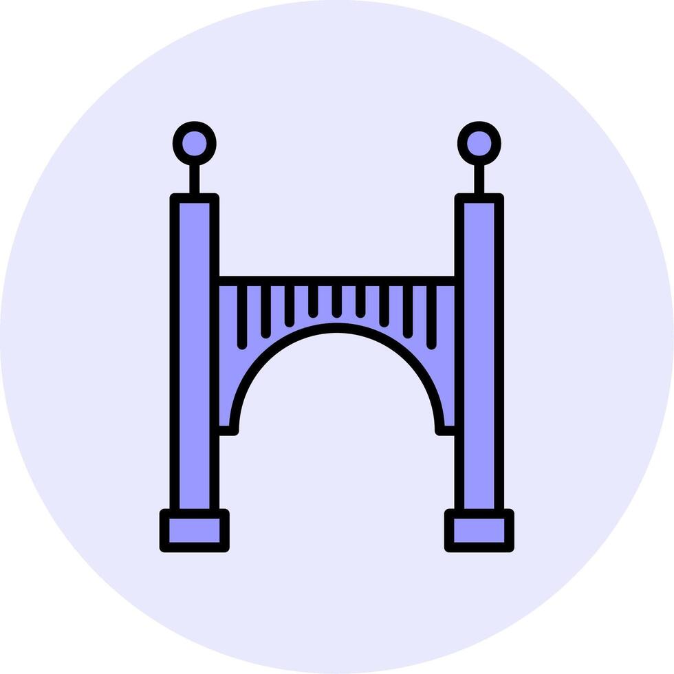 icono de vector de puente