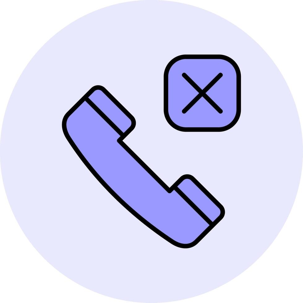 Call Rejected Vector Icon