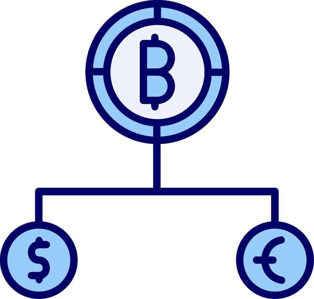 Divide Currency Vector Icon